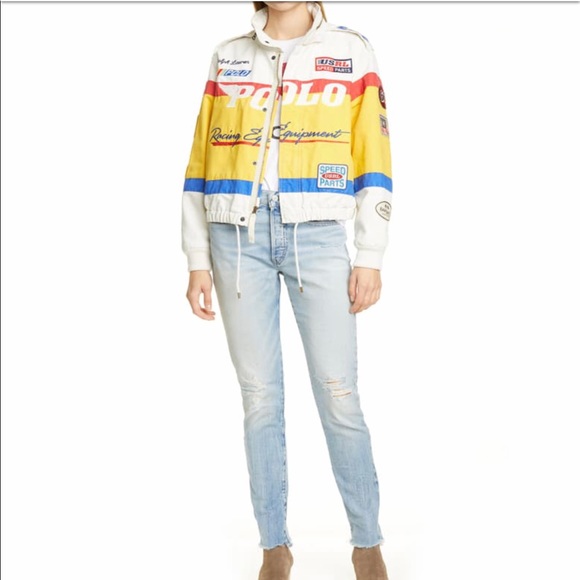 polo ralph lauren canvas racing jacket